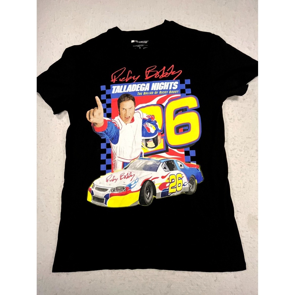 Talladega Nights T Shirt Men M Black 26 NASCAR Ricky Bobby Ballad Of Ricky Bobby